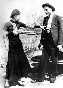 Bonnie and Clyde shotgun FBI photo