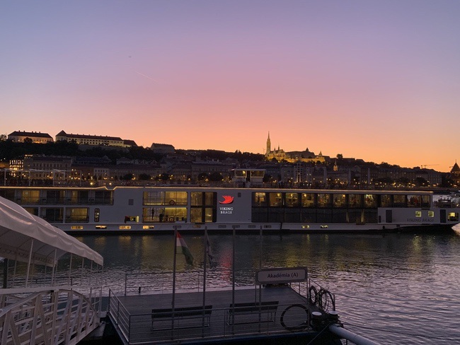 Viking Bragi on Danube in Budapest