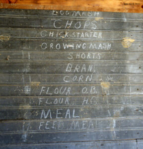 Product list for grist mill at Britain Mill